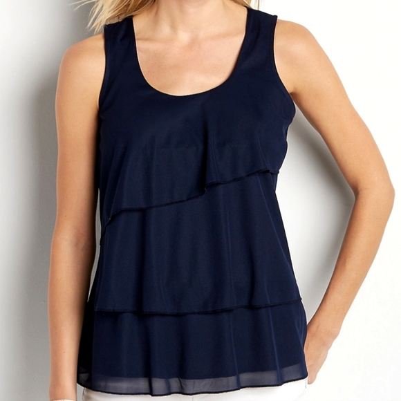 Ruffle front tank top - Picture 1 of 7